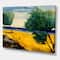Designart - Orange Beach By The Coastline - Nautical & Coastal Canvas Wall Art Print